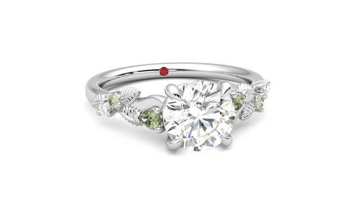 Taylor & Hart Lierre Round Engagement Ring 360 degree image 3