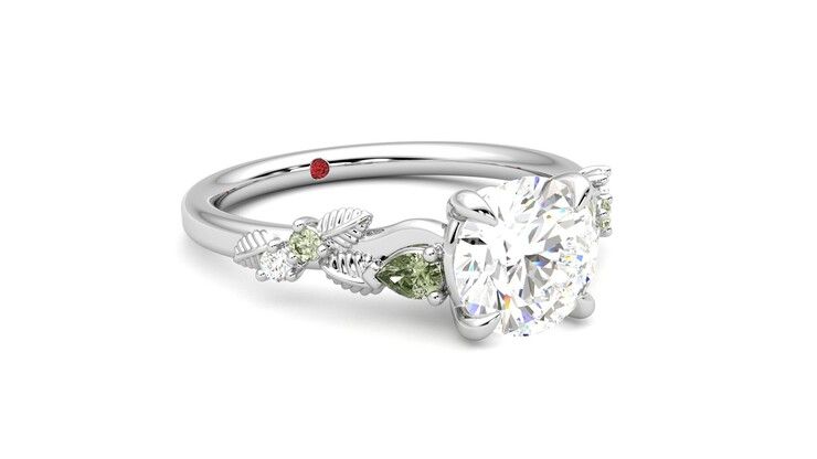 Taylor & Hart Lierre Round Engagement Ring 360 degree image 5