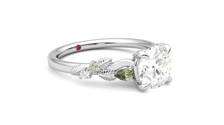 Taylor & Hart Lierre Round Engagement Ring 360 degree image 6