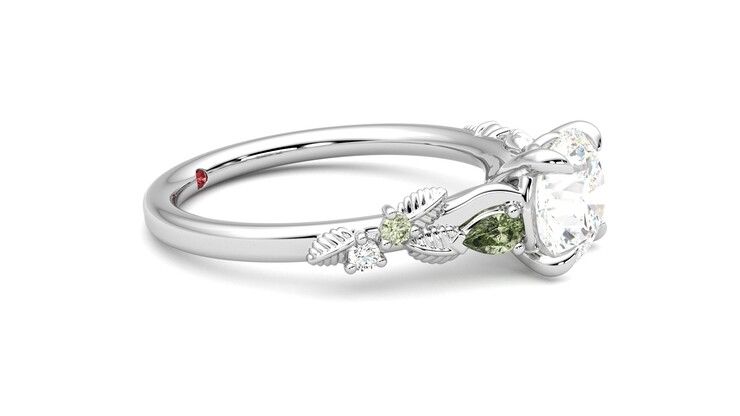 Taylor & Hart Lierre Round Engagement Ring 360 degree image 8