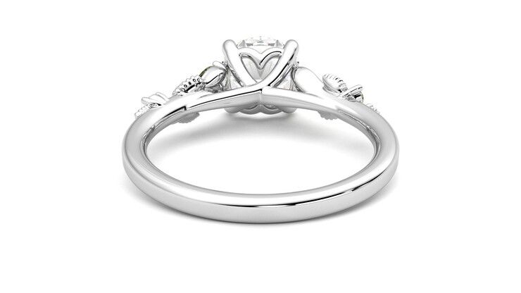Taylor & Hart Lierre Round Engagement Ring 360 degree image 15