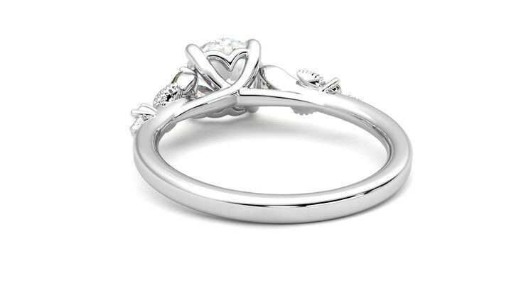 Taylor & Hart Lierre Round Engagement Ring 360 degree image 16