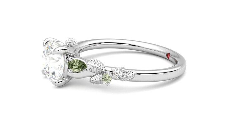 Taylor & Hart Lierre Round Engagement Ring 360 degree image 22