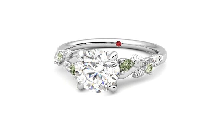 Taylor & Hart Lierre Round Engagement Ring 360 degree image 27