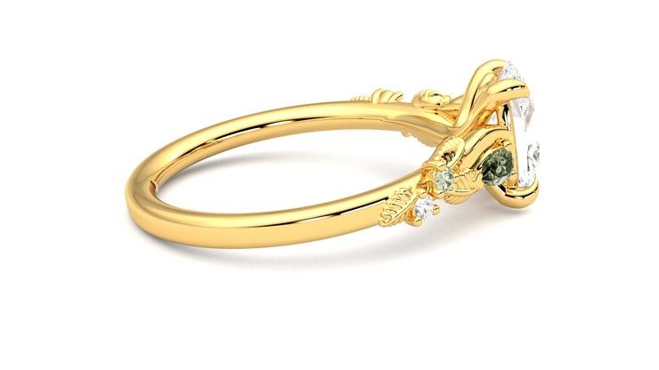 Taylor & Hart Lierre Oval Engagement Ring 360 degree image 8