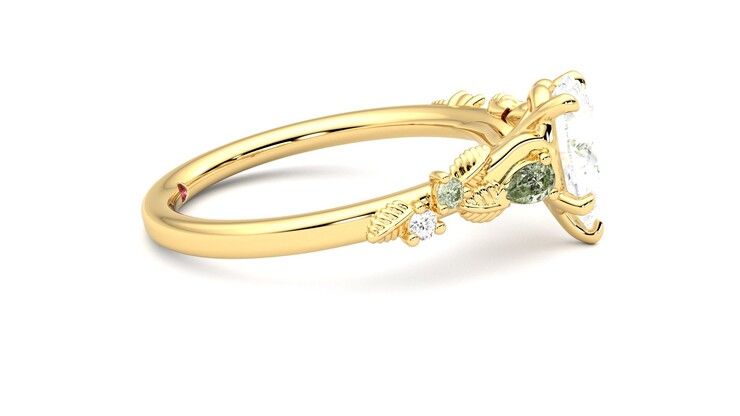 Taylor & Hart Lierre Pear Engagement Ring 360 degree image 9