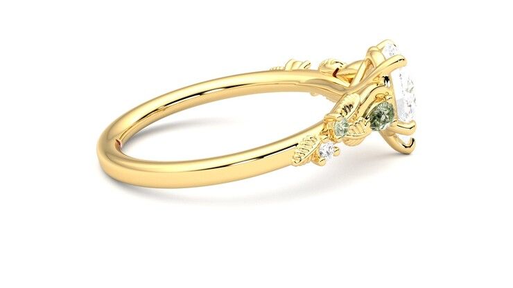 Taylor & Hart Lierre Pear Engagement Ring 360 degree image 10