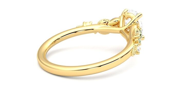 Taylor & Hart Lierre Pear Engagement Ring 360 degree image 12