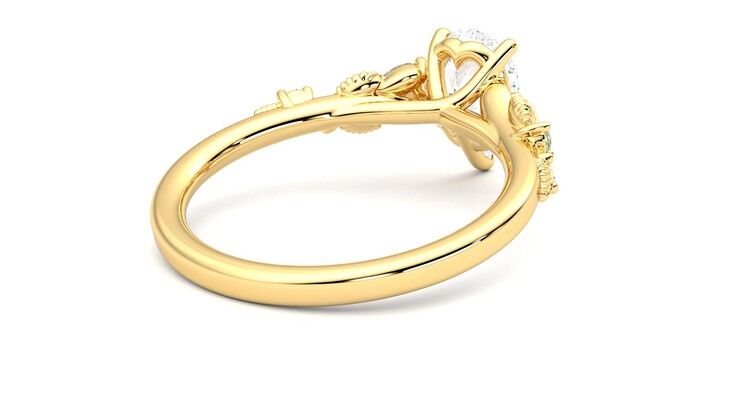 Taylor & Hart Lierre Pear Engagement Ring 360 degree image 13