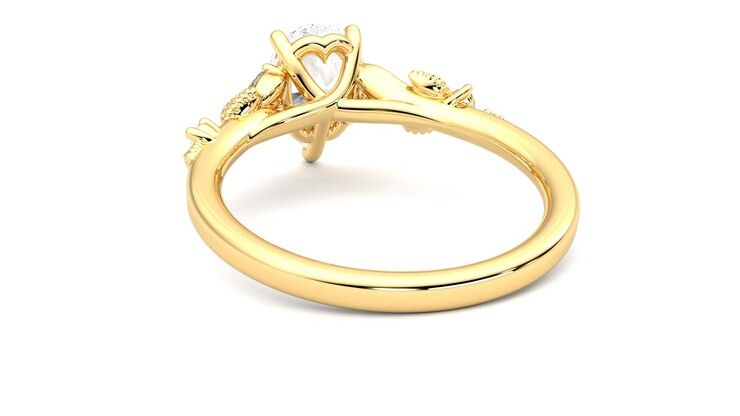 Taylor & Hart Lierre Pear Engagement Ring 360 degree image 16