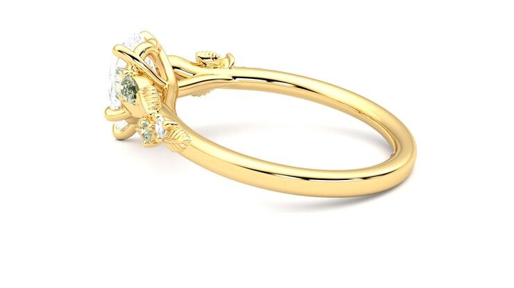 Taylor & Hart Lierre Pear Engagement Ring 360 degree image 19