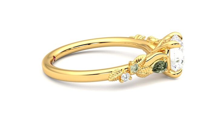 Taylor & Hart Lierre Round Engagement Ring 360 degree image 9