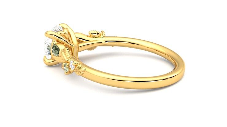 Taylor & Hart Lierre Round Engagement Ring 360 degree image 19