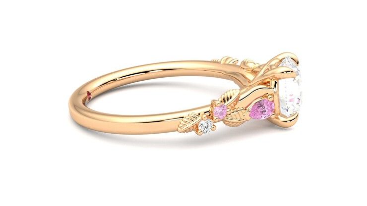 Taylor & Hart Lierre Round Engagement Ring 360 degree image 9