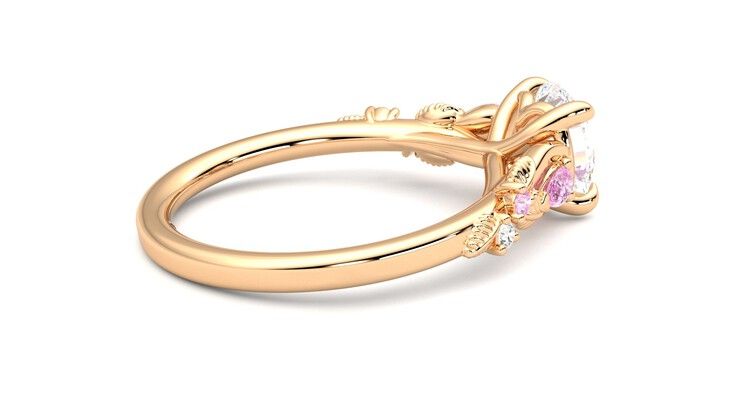 Taylor & Hart Lierre Round Engagement Ring 360 degree image 11