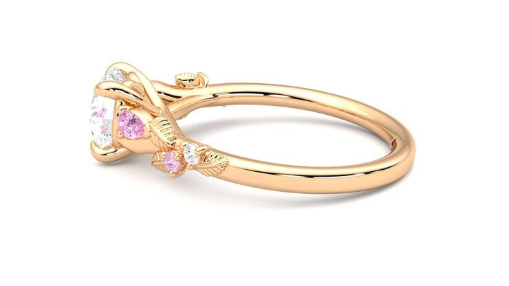 Taylor & Hart Lierre Round Engagement Ring 360 degree image 20