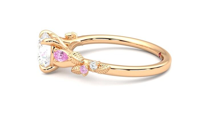 Taylor & Hart Lierre Round Engagement Ring 360 degree image 21
