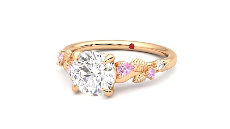 Taylor & Hart Lierre Round Engagement Ring 360 degree image 26