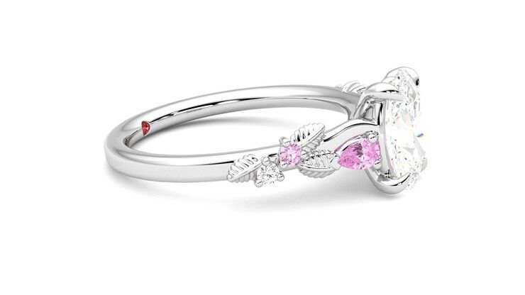 Taylor & Hart Lierre Oval Engagement Ring 360 degree image 8
