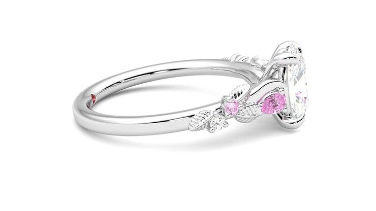 Taylor & Hart Lierre Oval Engagement Ring 360 degree image 9