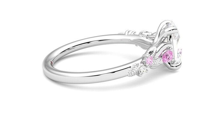 Taylor & Hart Lierre Oval Engagement Ring 360 degree image 10