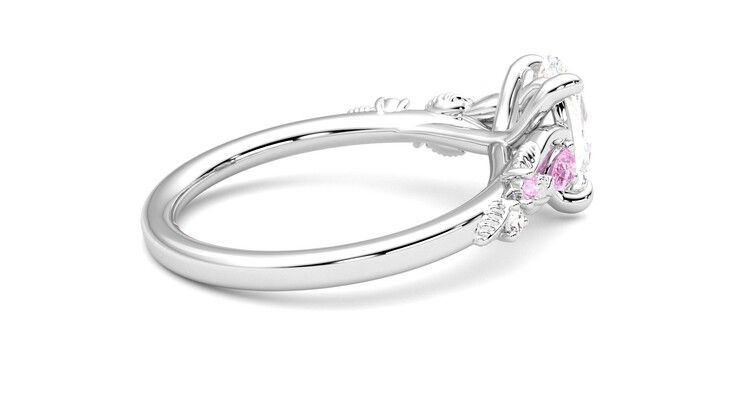 Taylor & Hart Lierre Oval Engagement Ring 360 degree image 11