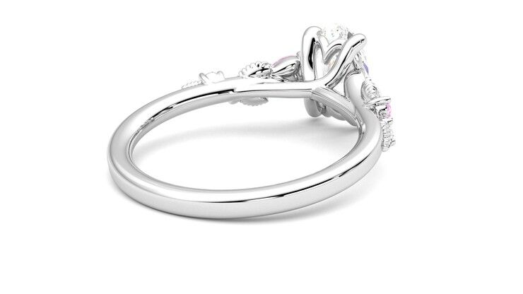 Taylor & Hart Lierre Oval Engagement Ring 360 degree image 13