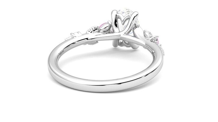 Taylor & Hart Lierre Oval Engagement Ring 360 degree image 14