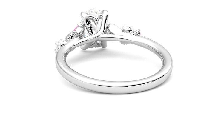 Taylor & Hart Lierre Oval Engagement Ring 360 degree image 16