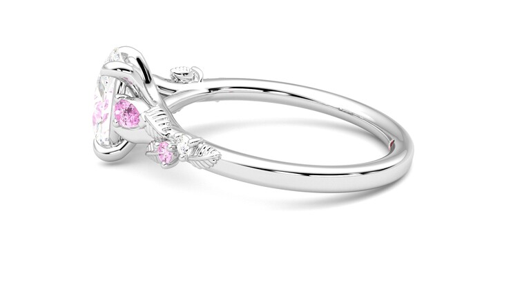 Taylor & Hart Lierre Oval Engagement Ring 360 degree image 20