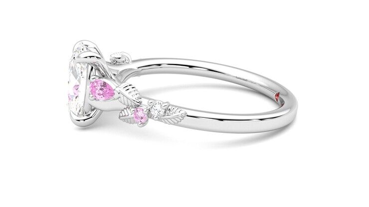 Taylor & Hart Lierre Oval Engagement Ring 360 degree image 21