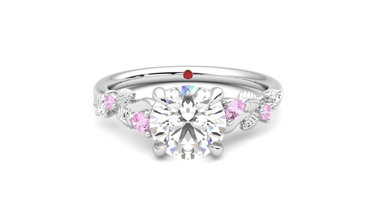 Taylor & Hart Lierre Round Engagement Ring 360 detail 01