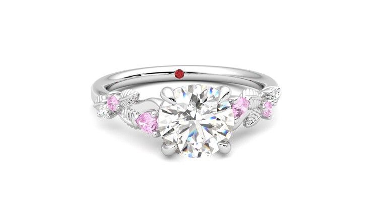 Taylor & Hart Lierre Round Engagement Ring 360 degree image 2