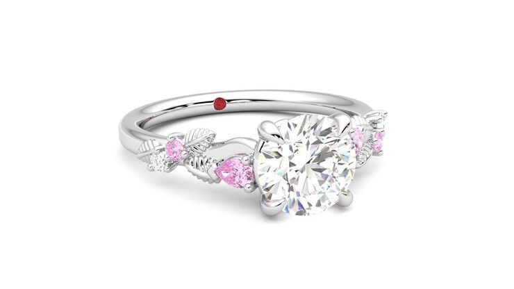Taylor & Hart Lierre Round Engagement Ring 360 degree image 4