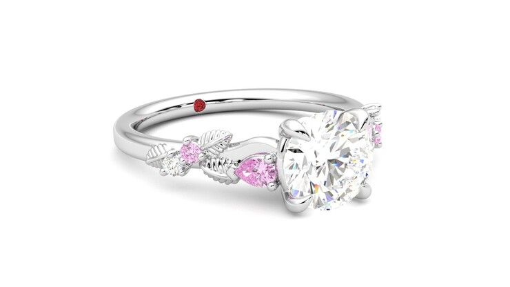 Taylor & Hart Lierre Round Engagement Ring 360 degree image 5