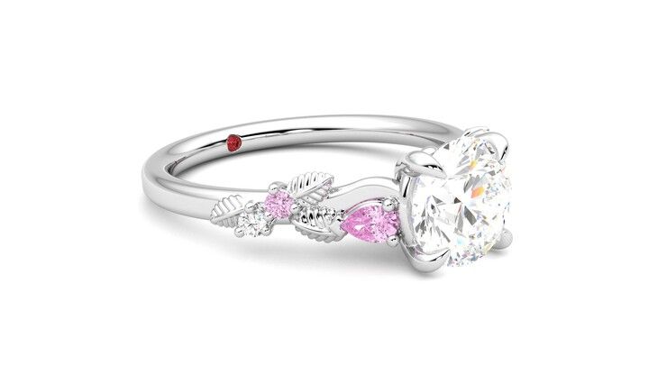 Taylor & Hart Lierre Round Engagement Ring 360 degree image 6