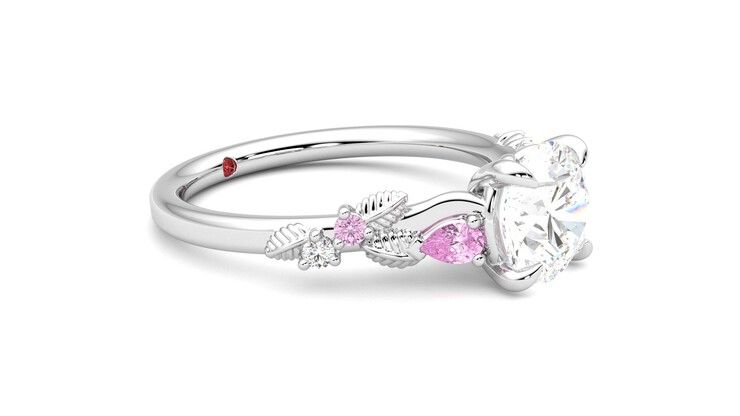 Taylor & Hart Lierre Round Engagement Ring 360 degree image 7