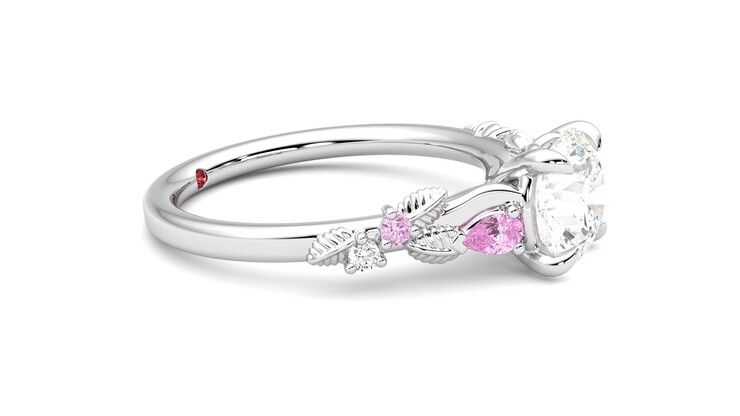 Taylor & Hart Lierre Round Engagement Ring 360 degree image 8