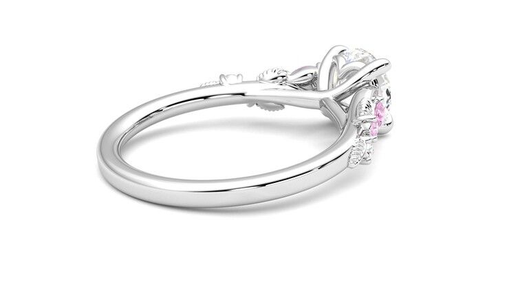 Taylor & Hart Lierre Round Engagement Ring 360 degree image 12