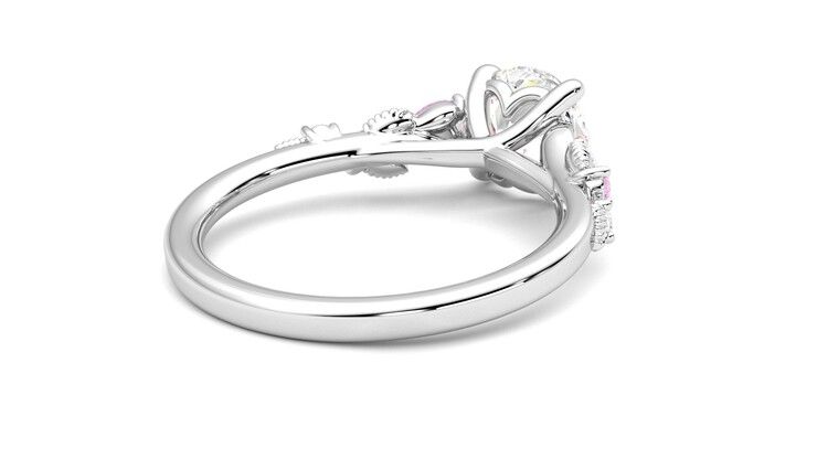 Taylor & Hart Lierre Round Engagement Ring 360 degree image 13