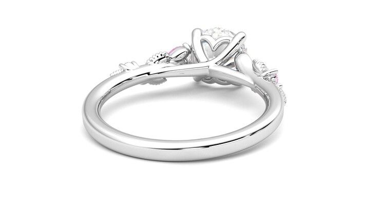 Taylor & Hart Lierre Round Engagement Ring 360 degree image 14