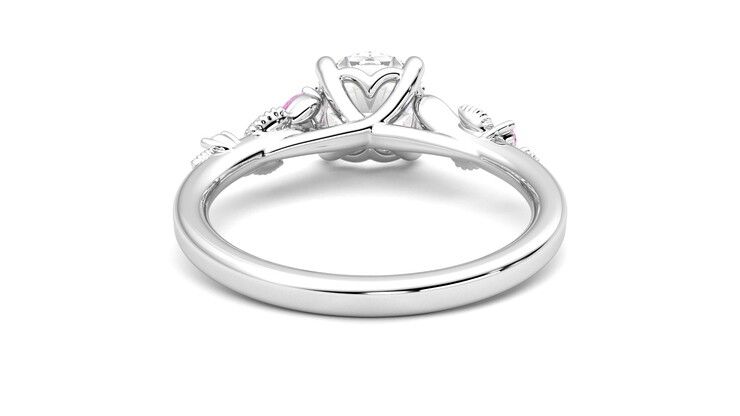 Taylor & Hart Lierre Round Engagement Ring 360 degree image 15