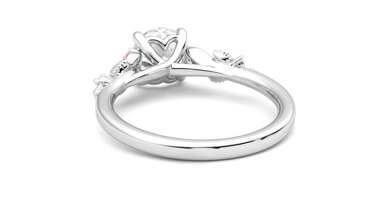 Taylor & Hart Lierre Round Engagement Ring 360 degree image 16