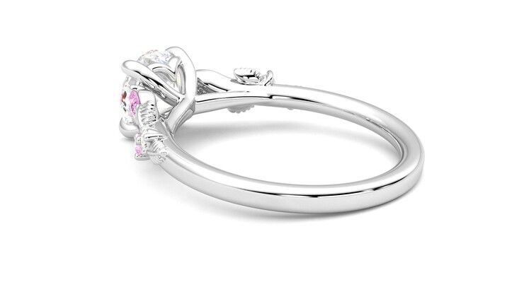 Taylor & Hart Lierre Round Engagement Ring 360 degree image 18