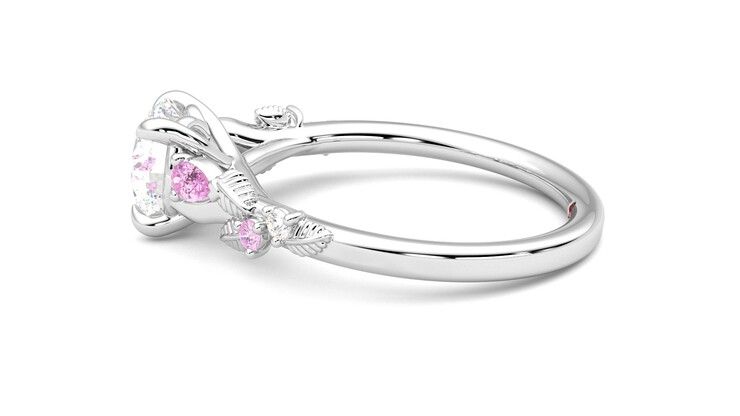 Taylor & Hart Lierre Round Engagement Ring 360 degree image 20