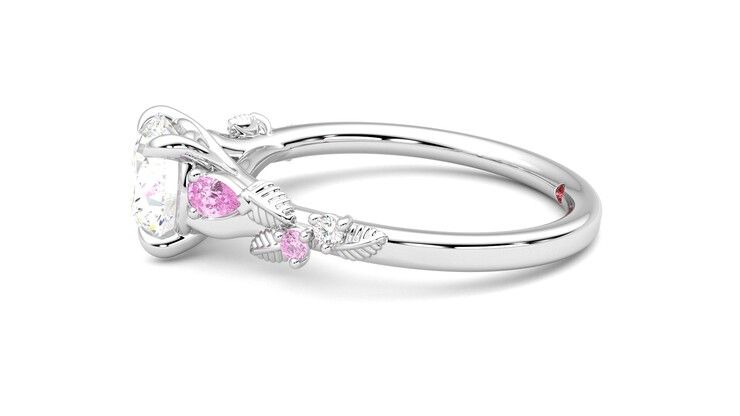 Taylor & Hart Lierre Round Engagement Ring 360 degree image 21
