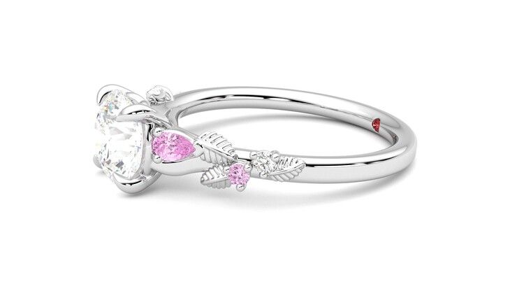 Taylor & Hart Lierre Round Engagement Ring 360 degree image 22