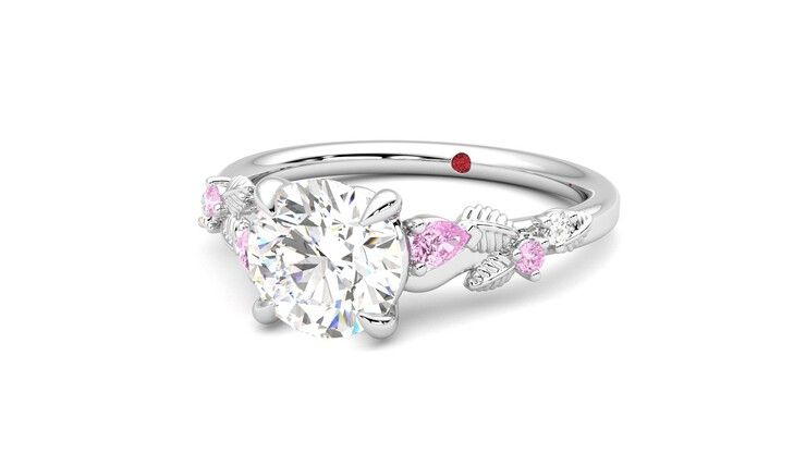 Taylor & Hart Lierre Round Engagement Ring 360 degree image 26