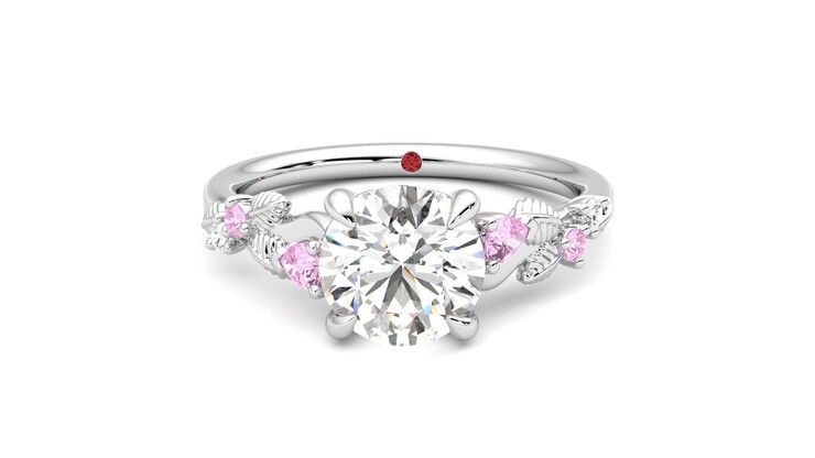 Taylor & Hart Lierre Round Engagement Ring 360 degree image 29