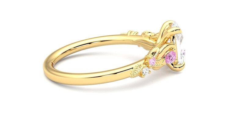 Taylor & Hart Lierre Oval Engagement Ring 360 degree image 10